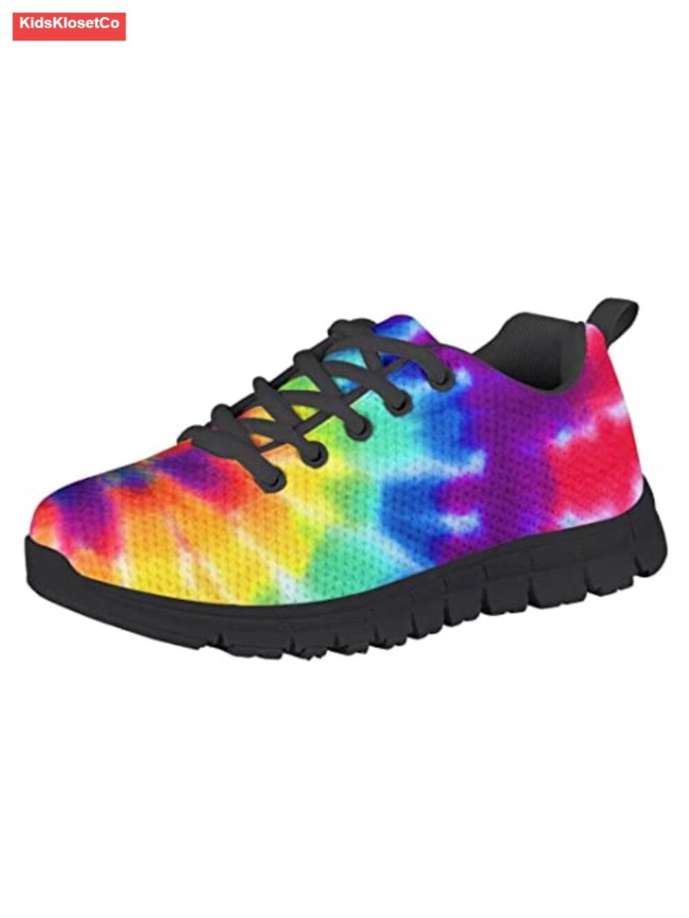 Kids Fashion Sneakers Lace-Up Running Shoes Breathable Mesh